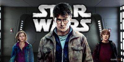 Star Wars - Lucy Owens - Luke Skywalker - Harry Potter - In New - Fan Art - Iconic Star Wars Scenes Add Harry Potter Characters In New Fan Art - gamerant.com