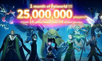 Chris Scullion - Takuro Mizobe - Shuntaro Furukawa - Palworld has surpassed 25 million players in its first month, studio says - videogameschronicle.com