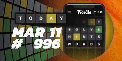 Today's Wordle Hints & Answer - March 11, 2024 (Puzzle #996)