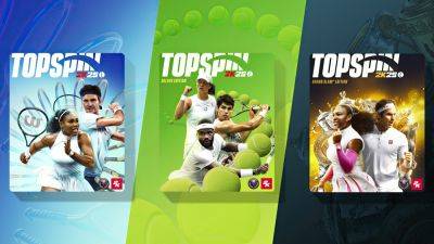 Top Spin 2K25 Launches on April 26 with Full Cross-Play