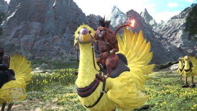 Final Fantasy 7 Rebirth's animators "really didn't think" Tetsuya Nomura would approve Red XIII's ridiculous chocobo-riding pose, but "he said that's the one"