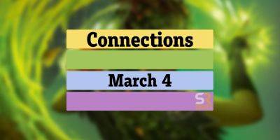 Today's Connections Answers & Hints For March 4, 2024 (Puzzle #266)