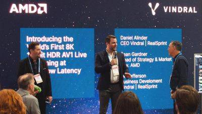 AMD & Vindral Demo 8K 10-bit HDR Live Streaming With Ultra-Low Latency