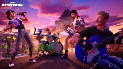 Tom Ivan - Peter Ellis - Darren Sugg - Battle Royale - Billie Eilish - Fortnite Festival has added support for Rock Band 4 guitar controllers - videogameschronicle.com