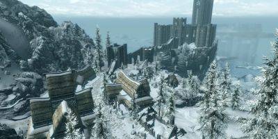 Amazing Skyrim Painting Imagines Winterhold Before The Collapse