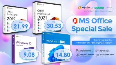 Hot Office Summer Sale as Keysfan Brings Discounts on Windows 11 Pro, Office 2021 Pro, and More!