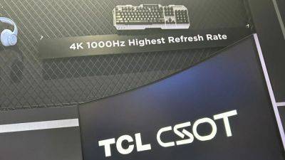 Chris Szewczyk - TCL smashes the refresh rate barrier as it demonstrates a 4K 1000Hz panel - pcgamer.com - state California