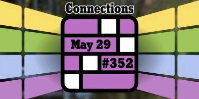 Today's Connections Hints & Answers For May 29, 2024 (Puzzle #352)