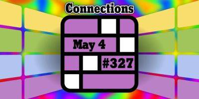 Today's Connections Hints & Answers For May 4, 2024 (Puzzle #327)