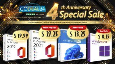 Seth Johnson - Celebrate the 4th Anniversary of Godeal24 with Price Drops on Office 2021 Pro Key – Save More Than 90%! - wccftech.com