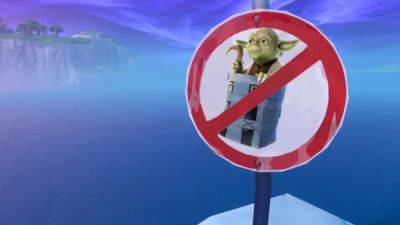 Fortnite bans Yoda for turning into green spaghetti, crashing your game