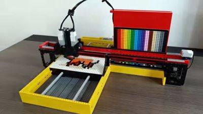 This generative AI-powered LEGO 'printer' turns text prompts into dreams. I mean, LEGO pixel art