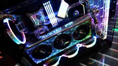 Palit has created a part-air, part-liquid, all-monster RTX 4090 graphics card