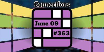 Today's Connections Hints & Answers For June 9, 2024 (Puzzle #363)