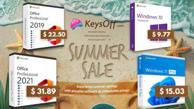 KeysOff Summer Sale Brings 95% Mega Discounts on Microsoft Office 2021 Pro and Windows 11 Pro Keys