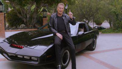 Rich Stanton - David Hasselhoff cracks out the old leather jacket and KITT from Knight Rider to tell gamers to 'grab your joysticks' and fight global warming - pcgamer.com - New Zealand - city Berlin