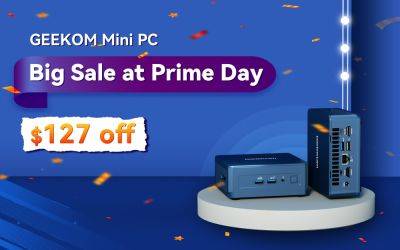 Seth Johnson - Prime Day Presale Begins! Save $127 on GEEKOM IT13 i9-13900H Mini PC - wccftech.com - Usa - Britain