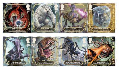 Robin Valentine - To celebrate 50 years of D&D, Royal Mail is selling monster stamps you can keep in a mimic's mouth - pcgamer.com