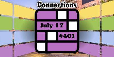 Today's Connections Hints & Answers For July 17, 2024 (Puzzle #401) - screenrant.com - New York