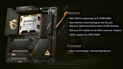 MSI AM5 Motherboards Add Latest AMD Ryzen 9000 Overclocking & Memory Features: Curve Shaper, OPP & EXPO “On the Fly”