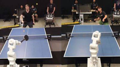 Nick Evanson - A robot trained with AI to beat average randos at table tennis is a much more impressive thing than you might think - pcgamer.com