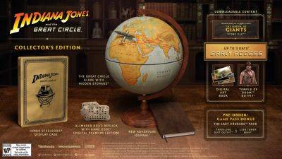 Jordan Middler - Jerk Gustafsson - Bethesda Softworks - Indiana Jones and The Great Circle’s Collector’s Edition includes an 11-inch globe - videogameschronicle.com - state Indiana