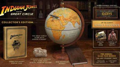 Ali Jones - Indiana Jones and the Great Circle Collector's Edition comes with 3 days' early access and a conspiracy theory-covered globe - gamesradar.com - state Indiana