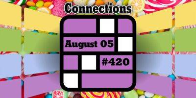 Today's Connections Hints & Answers For August 5, 2024 (Puzzle #420)