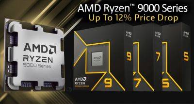 Hassan Mujtaba - AMD Ryzen 9000 “Zen 5” Desktop CPUs See 12% Price Drop Within Launch Month: 9950X $619, 9900X $439, 9700X $349, 9600X $259 - wccftech.com - Usa